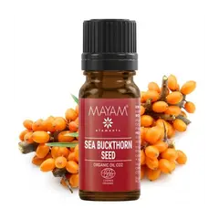 Ulei vegetal de Cătină semințe Bio, Ecocert / Cosmos, Mayam 10ml