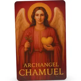 Card amuleta Arhanghelul CHAMUEL, Ingerul iubirii si al armoniei