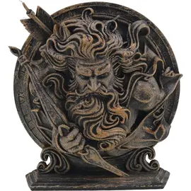 Decoratiune gravata zodia Sagetator cu accente aurii, 13cm