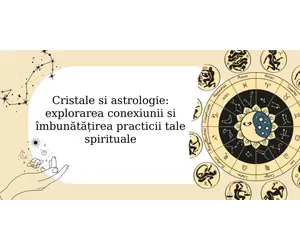Cristale si astrologie: explorarea conexiunii si îmbunătățirea practicii tale spirituale
