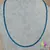 Colier apatit blue dark discuri 3mm si argint 925
