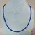 Colier lapis lazuli discuri 4mm si argint 925