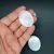 Selenit alb oval slefuit 5cm, imagine 3