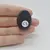 Cabochon Agat Negru Druzy 31x23x10mm C3, imagine 2