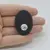 Cabochon Agat Negru Druzy 39x28x7mm C72, imagine 2