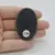 Cabochon Agat Negru Druzy 47x32x7mm C40, imagine 2