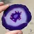 Felie agat mov rotunda 60-70mm, imagine 3