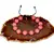 Bratara vintage coral roz rotund 10mm