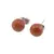 Cercei cu surub goldstone maro semisfere 8mm