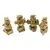Statueta Feng Shui din rasina set cele 4 Bufnite intelepte, 6,2cm