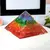 Piramida multicolora, orgon 7 chakre, cu cupru - 8cm, imagine 4