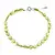 Bratara Peridot oval fatetat 7x5mm si argint 925