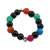 Inel pe elastic cu mix agate, carneol si argint 925, sfere 3mm, imagine 2