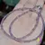 Colier ametist lavanda discuri 4mm si argint 925