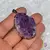 Pandantiv ametist druzy baza argintie 35-40mm