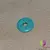 Pandantiv piatra pi donut turcoaz 30mm