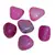 Agat roz rulat 25-30mm