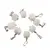 Pandantiv piatra lunii alba cub fatetat, 8-10mm