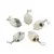 Pandantiv prehnit banut oval, 16mm