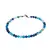 Bratara agat albastru dantelat fatetat 4mm, imagine 2