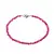 Bratara agat fuchsia sfere fatetate 3mm