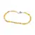 Bratara agat galben dantelat sfere fatetate 4mm