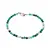 Bratara agat verde dantelat sfere fatetate 4mm