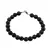 Bratara agat negru dantelat sfere fatetate 8mm