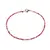 Bratara agat rosu dantelat sfere fatetate 2mm