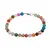 Bratara mix agate colorate sfere mate 6mm