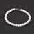 Bratara onix alb sfere fatetate 6mm, imagine 2