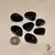 Obsidian negru rulat mic