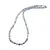 Colier opal albastru cub 4-5mm si discuri fatetate 4mm