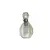Pandantiv cristal natural Cristal de stanca sticluta model 3 cu agatatoare argintie, 3,6cm
