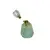 Pandantiv cristal natural Fluorit verde sticluta model 2 cu agatatoare aurie, 4,2cm, imagine 2