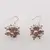 Cercei cu agatatoare handmade perle de cultura roz