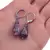 Cercei cu agatatoare ametist, picatura de 13mm si sfera de 4mm, imagine 3