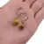 Cercei cu agatatoare ochi de tigru galben, sfere de 10mm si 4mm, imagine 3