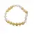 Bratara cristale naturale sfere Jad galben si Cuart roz pe elastic, 8mm