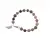 Bratara Cuart fumuriu sfere fatetate 8mm si discuri fatetate 3mm