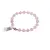Bratara Cuart roz sfere fatetate 7-8mm si discuri fatetate 3mm