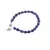 Bratara Lapis lazuli discuri 5-6mm si discuri fatetate 3mm