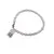 Bratara Opal alb discuri 5-6mm si discuri fatetate 3mm
