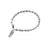 Bratara Opal albastru discuri 4-5mm si discuri fatetate 4mm