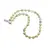 Colier Crisopraz sfere fatetate 9-10mm si discuri fatetate 4mm
