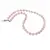 Colier Cuart roz sfere fatetate 8mm si discuri fatetate 3mm