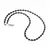 Colier Turmalina neagra sfere fatetate 5-6mm si discuri fatetate 3mm