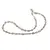 Colier cristale naturale Cuart fumuriu fatetat 7-10mm si discuri 3mm