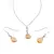 Set Cercei cu agatatoare si pandantiv Citrin A+ briolete si Argint 925, 11-14mm