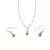 Set Cercei cu agatatoare si pandantiv Peridot briolete si Argint 925, 5-6mm